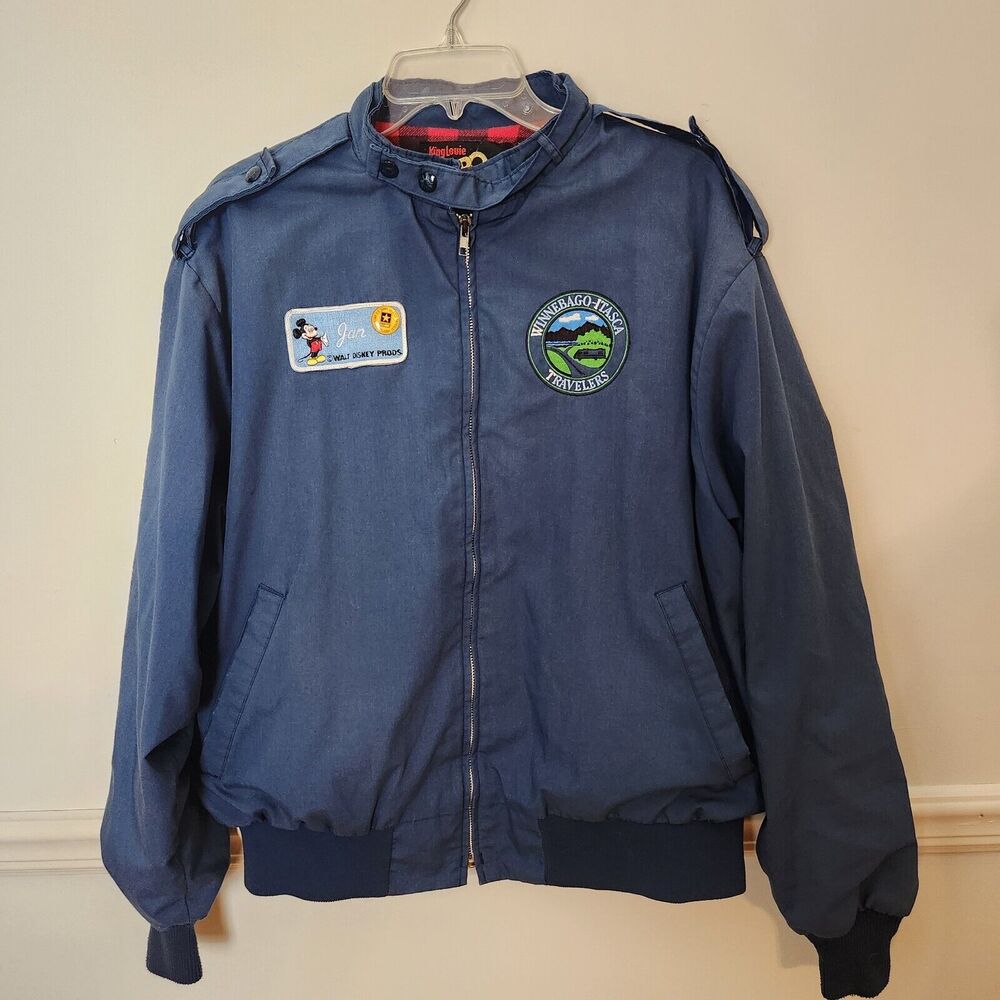 VTG King Louie Pro Fit Jacket XL Mens Flannel Lined Disney Winnebago Itasca